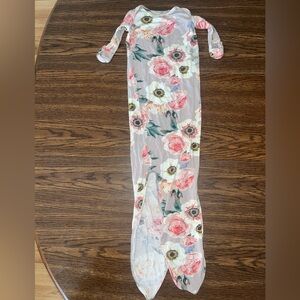 Posh Peanut Bamboo Knotted Sleep Sack with Floral Design